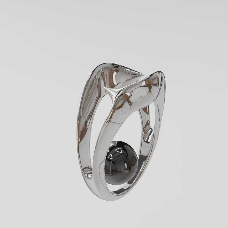 Vidéo 3d, bijou en argent 925 avec pierre interchangeable, bague colita