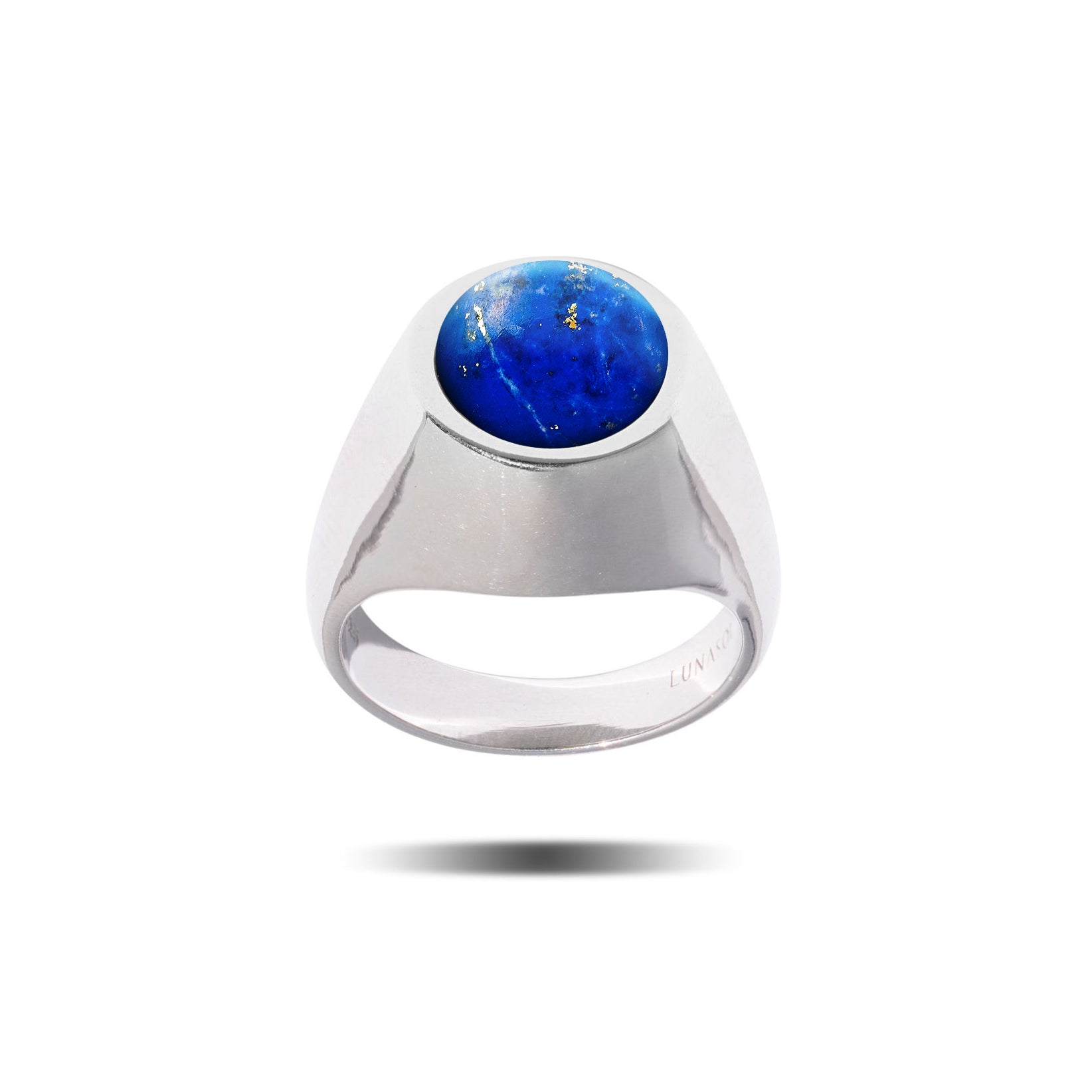 Bijou en argent 925 avec pierre interchangeable, lapis lazuli